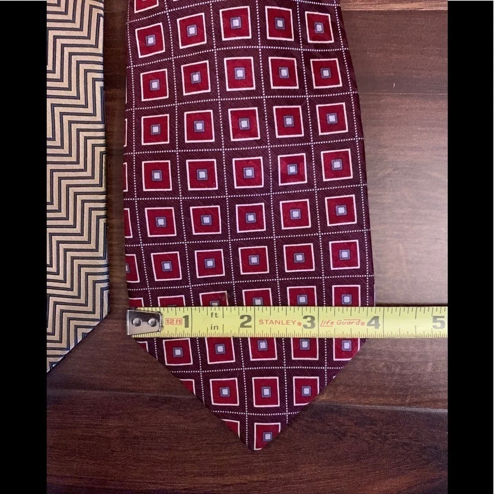 BUNDLE of 3 CARLOS DEVENEZIA Silk Handmade Neckties